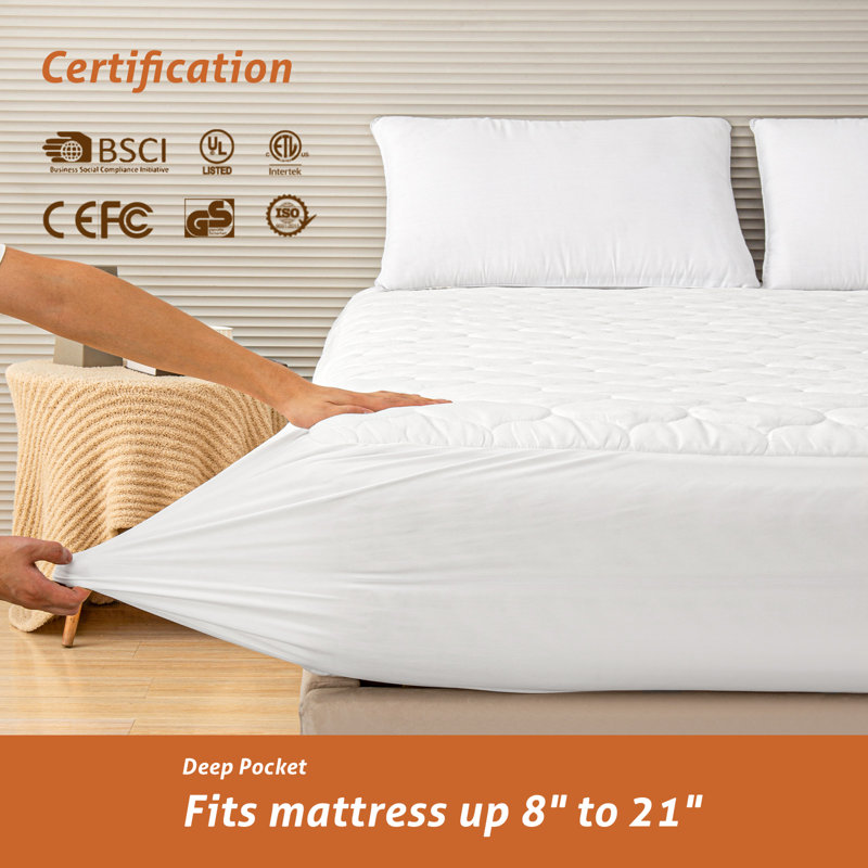 Alwyn Home Aladino Electric Heated Mattress Pad & Reviews Wayfair